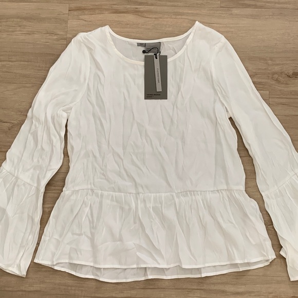 Vero Moda Cream peplum top - Picture 1 of 2